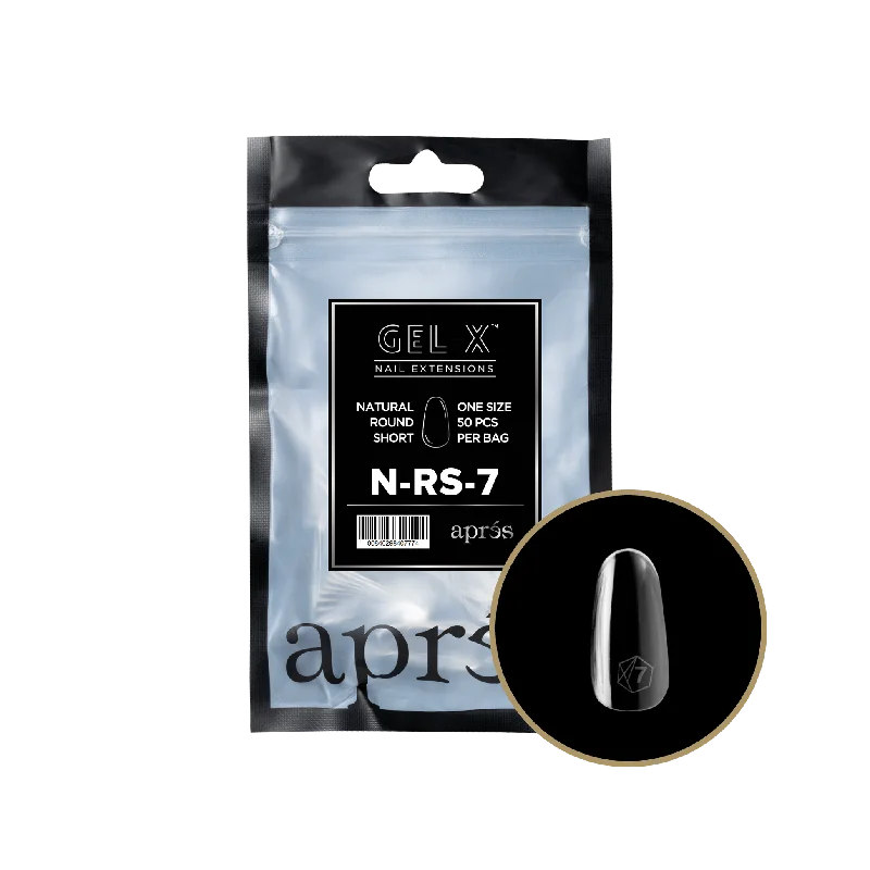 nail repair for fishing-APRES TIP BAG - 7 - NATURAL ROUND SHORT