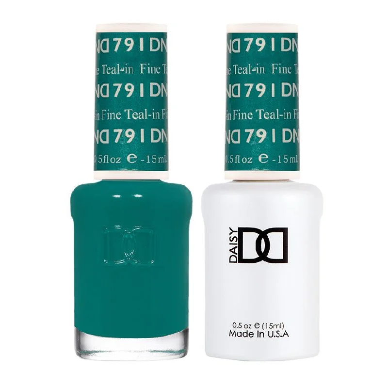 nail polish polar bear-Dnd Gel 791 Teal-In Fine