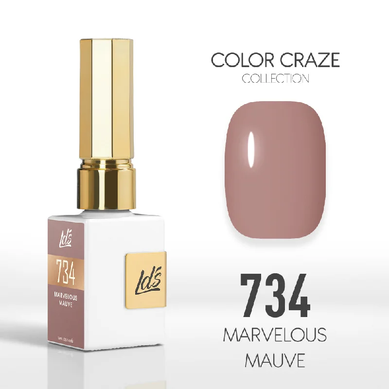 nail polish for short nails-LDS Color Craze Gel Nail Polish - 734 Marvelous Mauve - 0.5oz