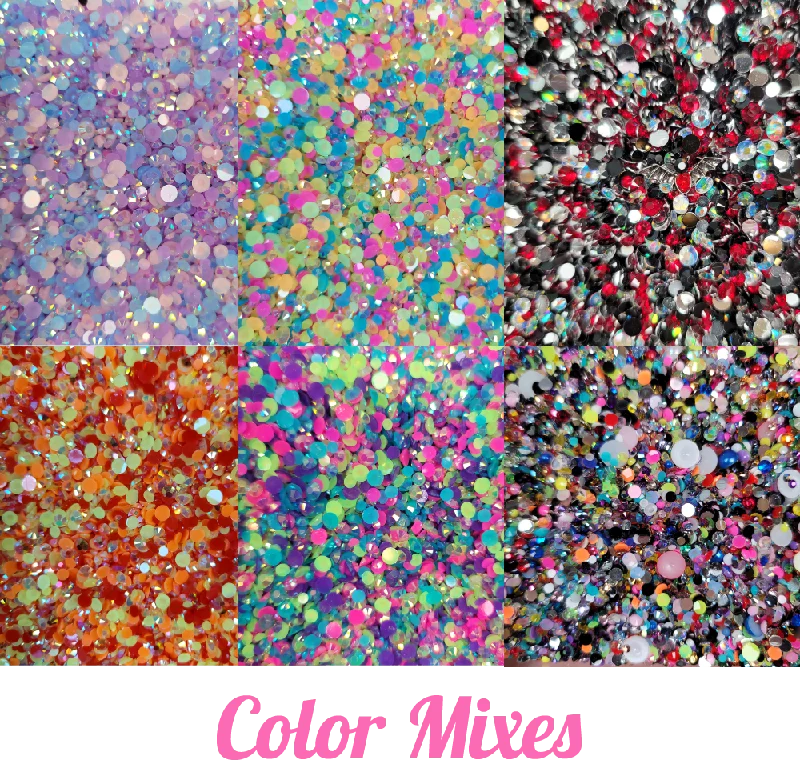 Nail rhinestone exclusive drops-Rhinestone Mix Scoops