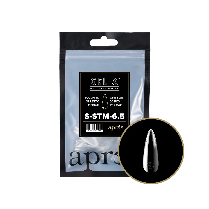 nail repair for seasonal changes-APRES TIP BAG - 6.5 - SCULPTED STILETTO MEDIUM