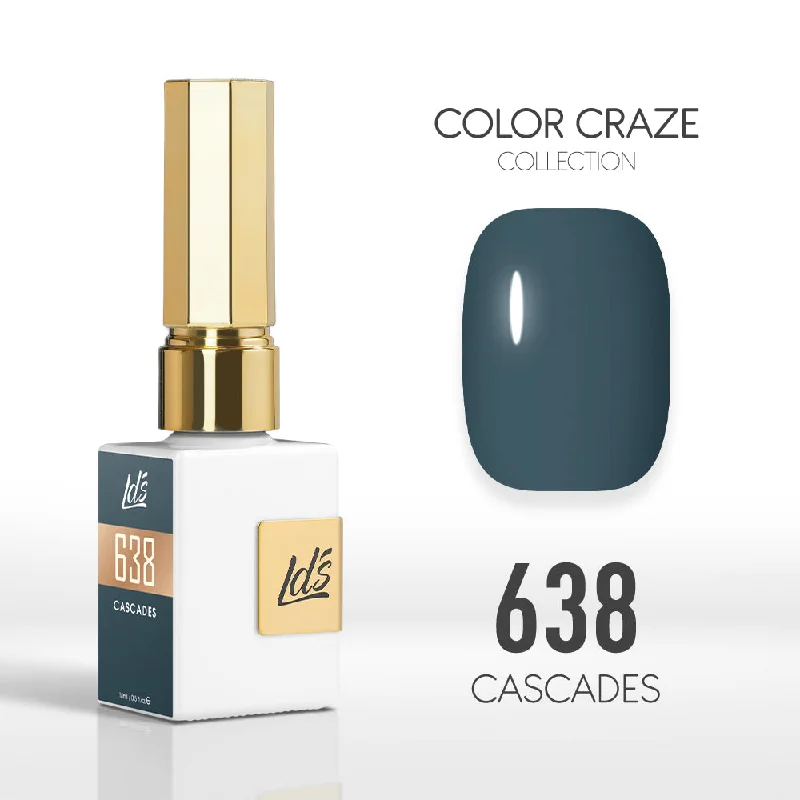 nail polish color changing-LDS Color Craze Gel Nail Polish - 638 Cascades - 0.5oz