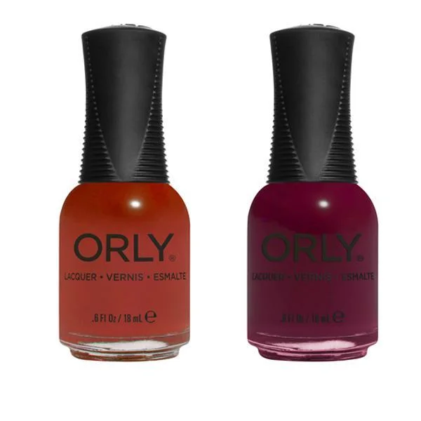 nail polish wink glitter-Orly - Nail Lacquer Combo - Red Rock & Wild Abandon