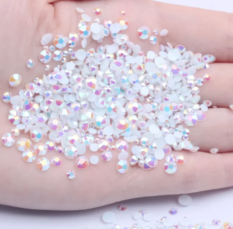 Nail rhinestone pro secrets-White - AB Jelly Rhinestones