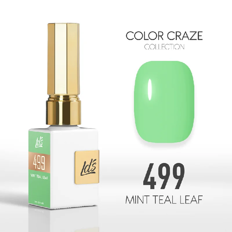 nail polish transparent-LDS Color Craze Gel Nail Polish - 499 Mint Teal Leaf - 0.5oz