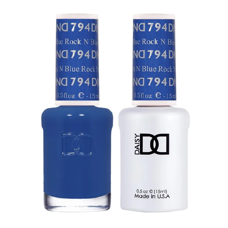 nail polish glacier blue-Dnd Gel 794 Rock N Blue