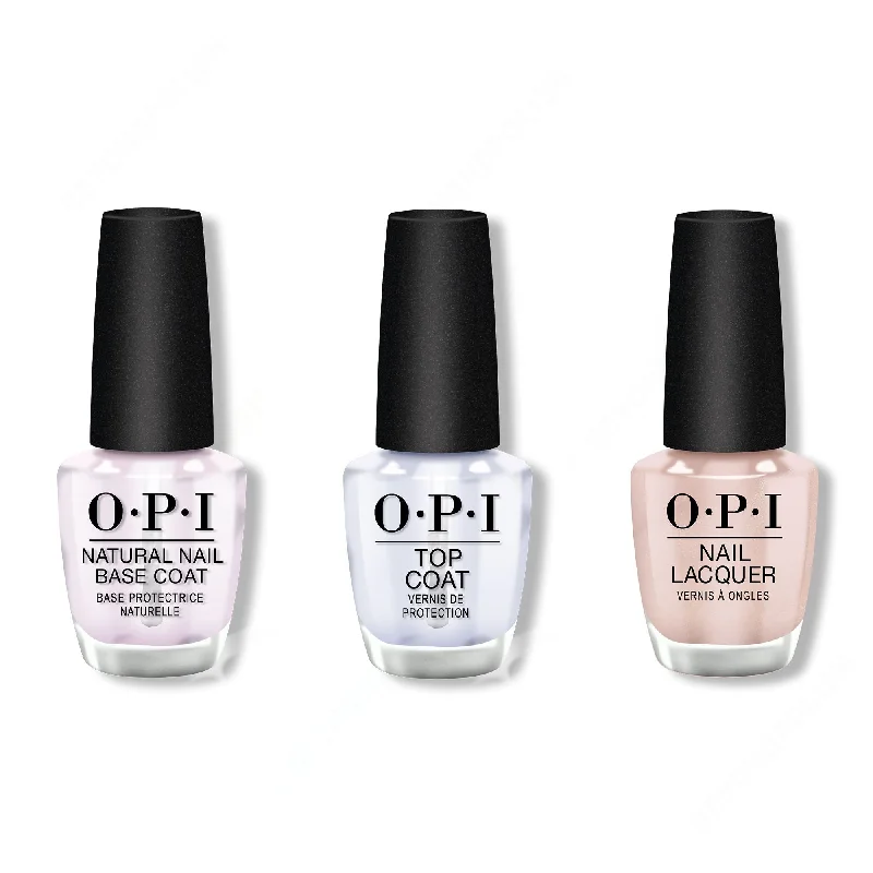 nail polish color changing-OPI - Nail Lacquer Combo - Base, Top & Pale to the Chief 0.5 oz - #NLW57