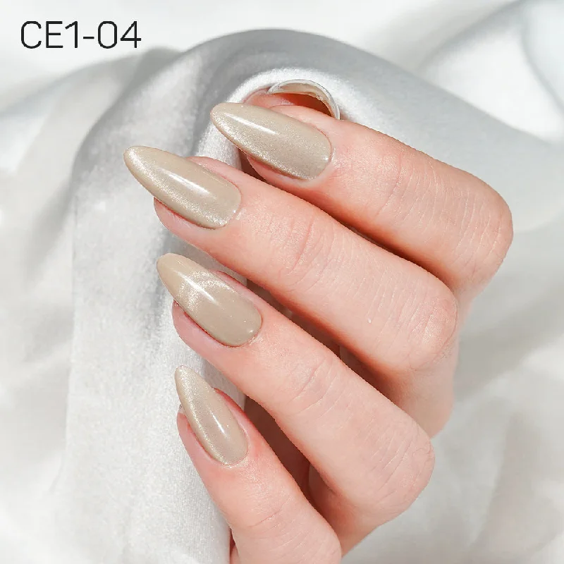 Nail art decoration salon-LAVIS Cat Eyes CE1 - 04 - Gel Polish 0.5 oz - Cozy Cashmere Collection