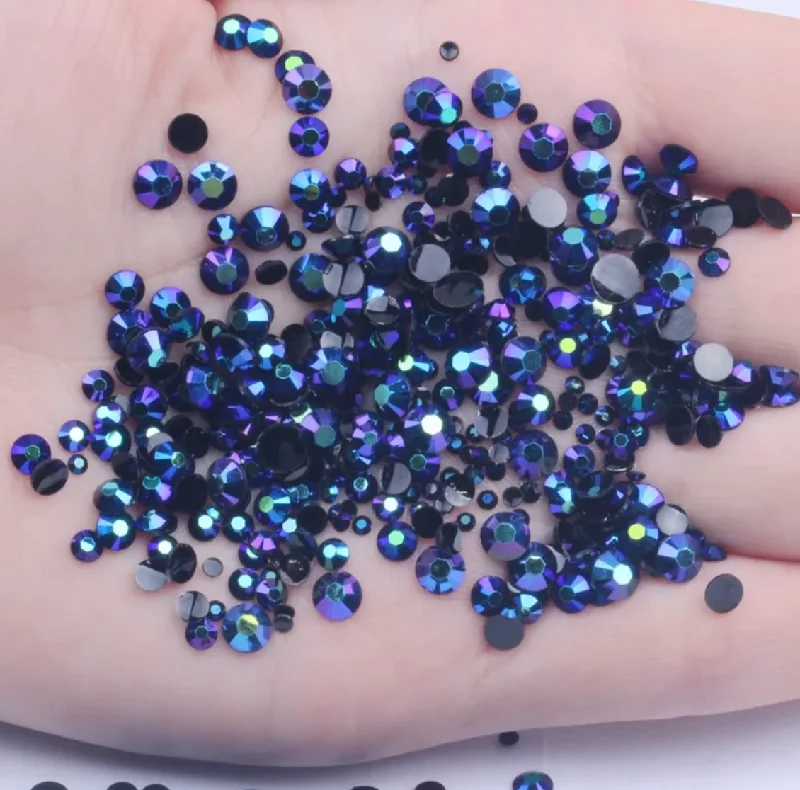 Nail rhinestone new arrivals-Obsidian - AB Rhinestones