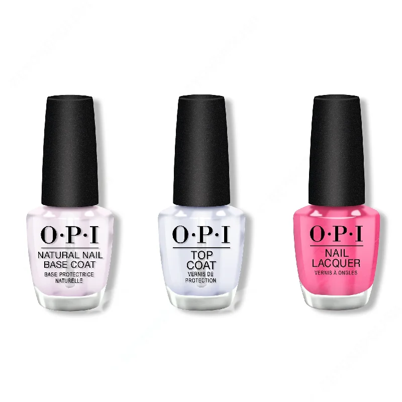 nail polish drugstore finds-OPI - Nail Lacquer Combo - Base, Top & Shorts Story 0.5 oz - #NLB86