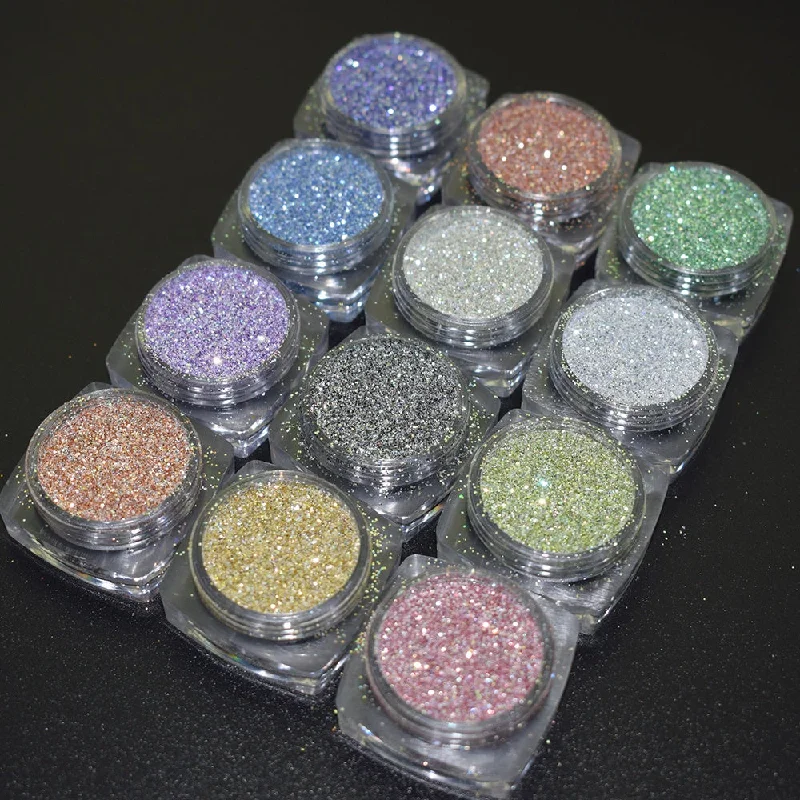 Nail art decoration music-Multi Color Shimmer Quicksand Nail Glitter Powder for Nail Art Decoration DIY Crafts Tumblers Makeup