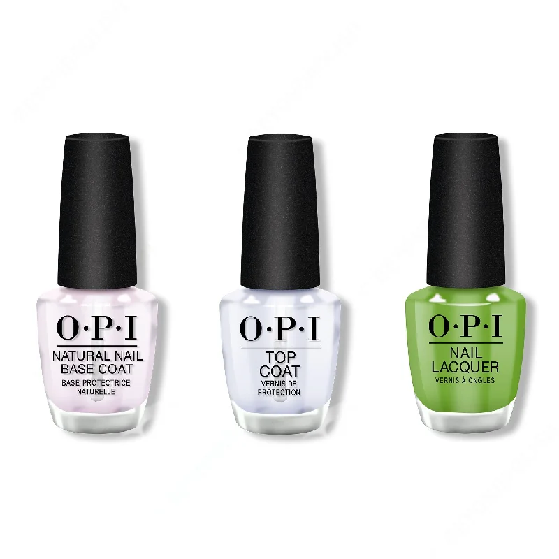 nail polish fairy dust-OPI - Nail Lacquer Combo - Base, Top & I'm Sooo Swamped! 0.5 oz - #NLN60