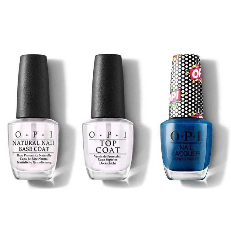 nail polish moon crescents-OPI - Nail Lacquer Combo - Base, Top & Bumpy Road Ahead 0.5 oz - #NLP53