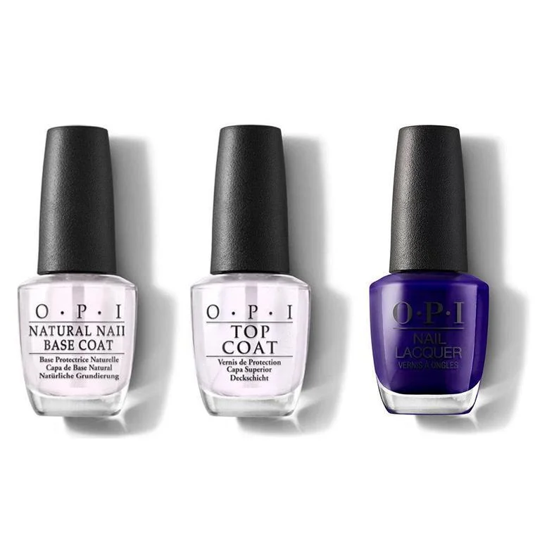 nail polish semi-gloss-OPI - Nail Lacquer Combo - Base, Top & Correctamundo 0.5 oz - #NLBC3