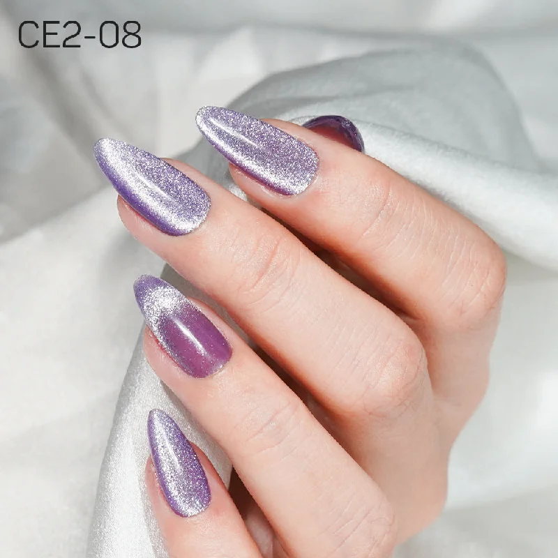 Nail art decoration for short nails-LAVIS Cat Eyes CE2 - 08 - Gel Polish 0.5 oz - Under The Sea Collection