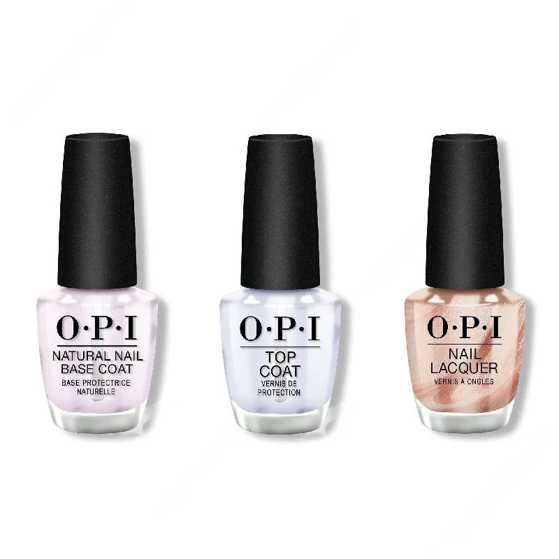 nail polish travel size-OPI - Nail Lacquer Combo - Base, Top & Nomad's Dream 0.5 oz - #NLP02