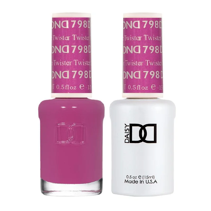 nail polish peppermint swirl-Dnd Gel 798 Twister