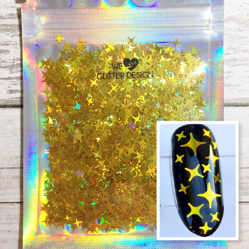 Nail art decoration ombre-[Starlight] Glitter | Holographic Gold