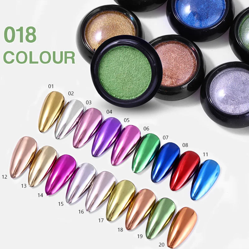 Nail art decoration luxury-0.5g Nail Art Solid Mirror Glitter Effect Chrome Pigment 1433