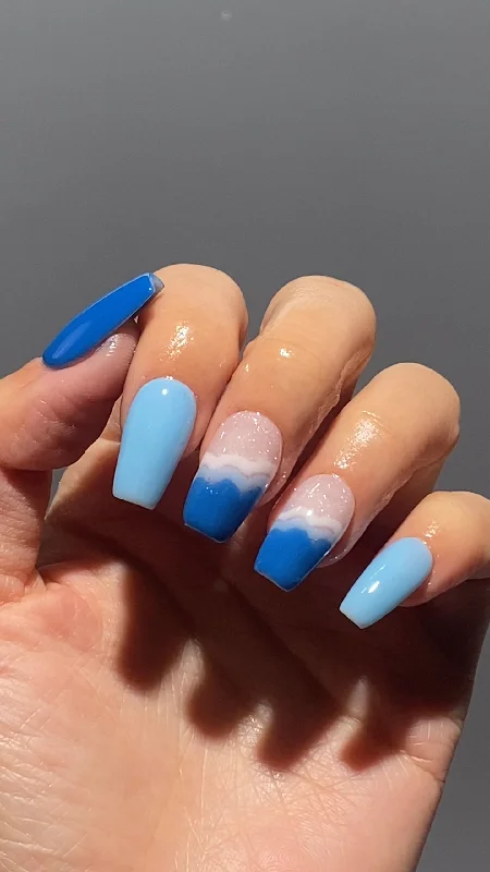 nail repair for winter-Oceanic Wave Vibes