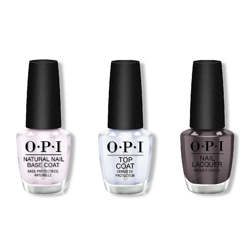 nail polish ocean blue-OPI - Nail Lacquer Combo - Base, Top & Krona-logical Order 0.5 oz - #NLI55