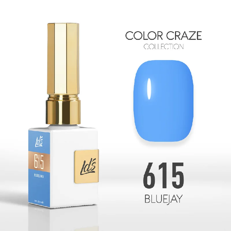 nail polish luxury brands-LDS Color Craze Gel Nail Polish - 615 Bluejay - 0.5oz