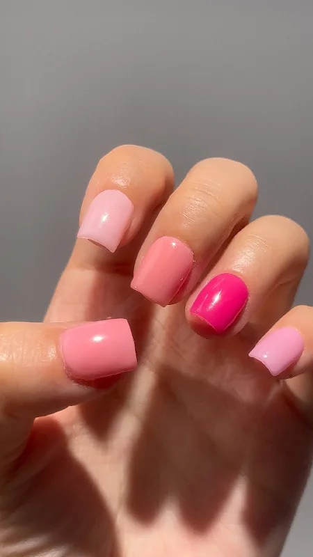 nail repair with nail repair guard gel-Pink Charm