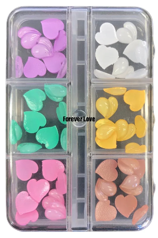 Nail rhinestone one-of-a-kind-Rhinestones 042 Hearts (Random Colors) - Forever Love Gems