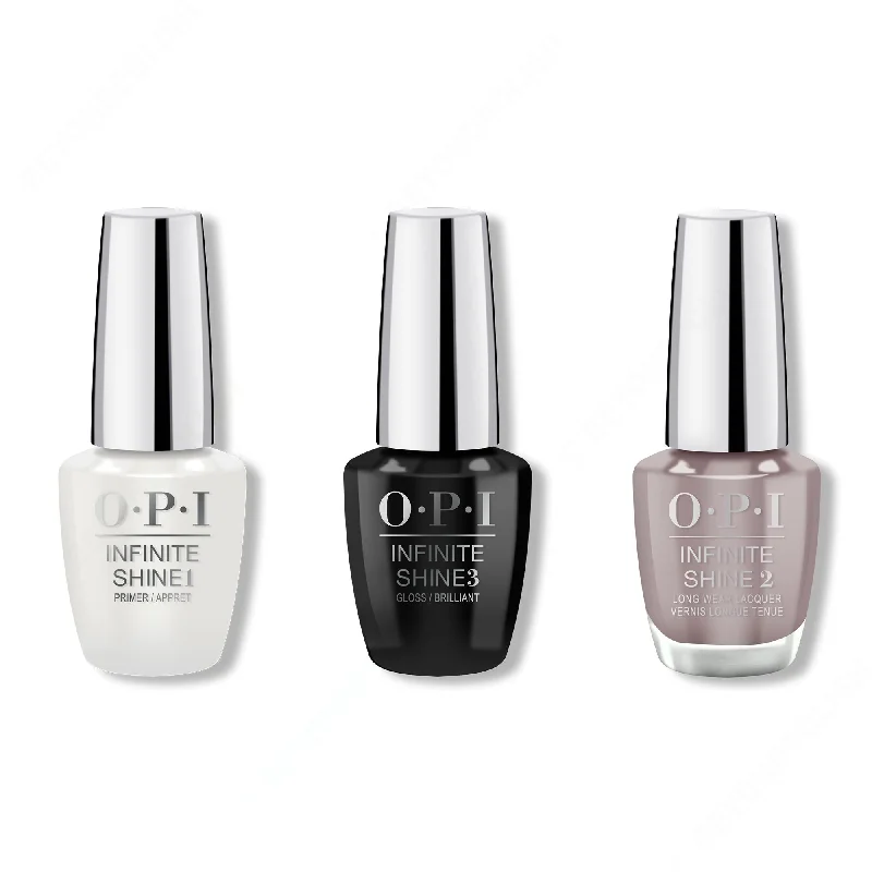 nail polish party pop-OPI - Infinite Shine Combo - Base, Top & No Turning Back From Pink Street 0.5 oz - #ISLL19