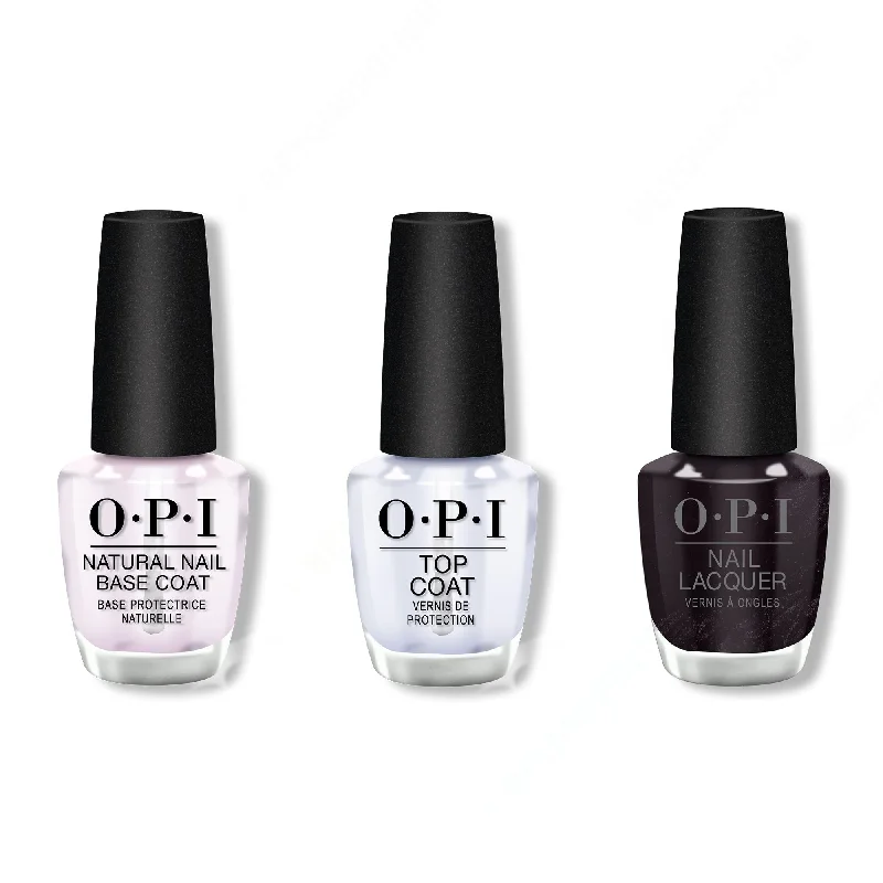 nail polish fall colors-OPI - Nail Lacquer Combo - Base, Top & Vampsterdam 0.5 oz - #NLH63